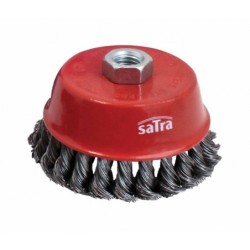 Pohár típusú kefe csavart dróttal 100 mm