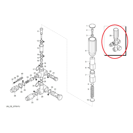 Nyomásszabályozó MPX 200HDK-hoz