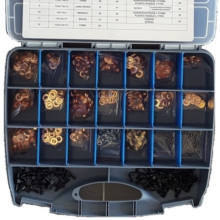 Injektor réztömítés készlet- 551 darabos