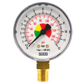 63 mm-es manométer alsó csatlakozással 63 mm-es manométer alsó csatlakozással