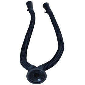 Adapter kipufogógáz-elvezetéshez két csőhöz