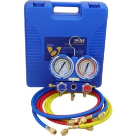 Freon nyomásmérő készlet R32, R134A, R407C, R410A közegekhez