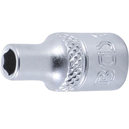 Rövid hatszögletű dugókulcs 1/4"- 4 mm