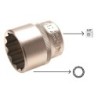 Rővid tizenkétszögletű dugókulcs 1/2"- 32 mm