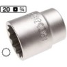 Rövid tizenkétszögletű dugókulcs 3/4"- 36 mm