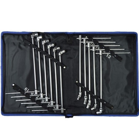Csuklós T kulcs készlet 8-19mm