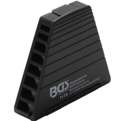 Műanyag tartó villás/csillagkulcsokhoz zárrendszerrel- 8 darabos