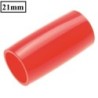 Műanyag védőhüvely 21 mm- piros