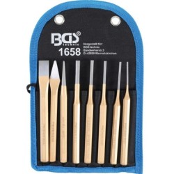 Sasszegkiütő készlet vésővel és pontozóval együtt