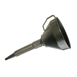 Tölcsér rugalmas csővel és szűrővel