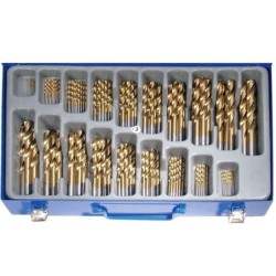 Spirálfúró készlet titánnal ötvözött 170 darabos