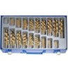 Spirálfúró készlet titánnal ötvözött 170 darabos