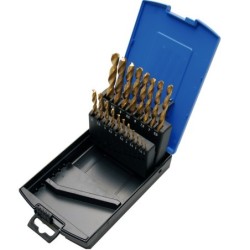 Spirálfúró készlet titánnal ötvözött