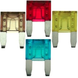 10 db-os mini autó biztosíték készlet